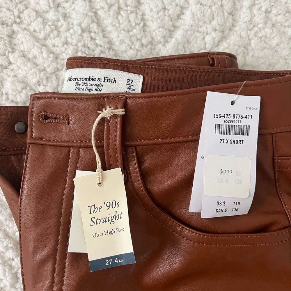 Abercrombie Leather Pants - Picture 2 of 5